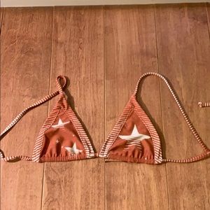 Stone fox swim bikini top